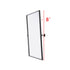 Elegant Lighting Amoura Metal Frame Mirror 24 Inch W x 36 Inch H in Black Model: MR6H2436BLK