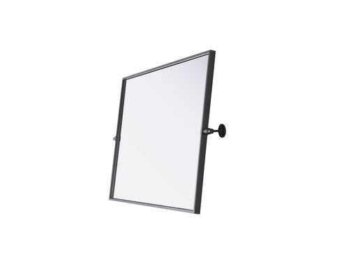 Elegant Lighting Amoura Metal Frame Mirror 24 Inch W x 36 Inch H in Black Model: MR6H2436BLK