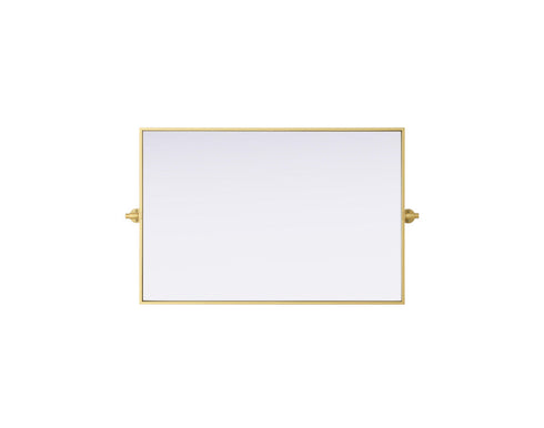 Elegant Lighting Amoura Metal Frame Mirror 24 Inch W x 36 Inch H in Brass Model: MR6H2436BRA