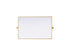 Elegant Lighting Amoura Metal Frame Mirror 24 Inch W x 36 Inch H in Brass Model: MR6H2436BRA
