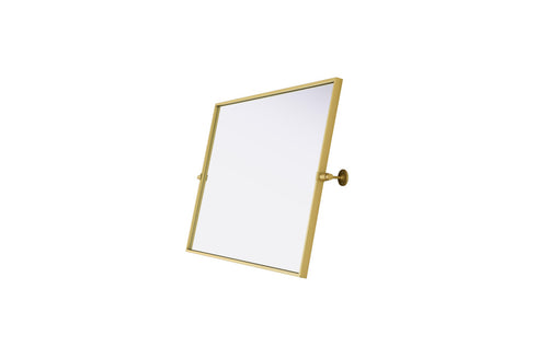 Elegant Lighting Amoura Metal Frame Mirror 24 Inch W x 36 Inch H in Brass Model: MR6H2436BRA