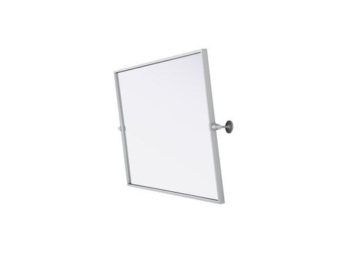 Elegant Lighting Amoura Metal Frame Mirror 24 Inch W x 36 Inch H in Silver Model: MR6H2436SIL