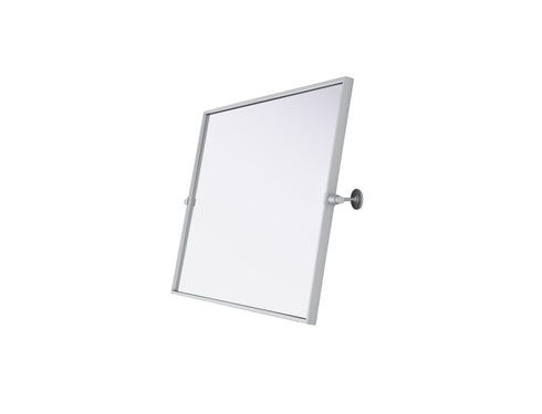 Elegant Lighting Amoura Metal Frame Mirror 24 Inch W x 36 Inch H in Silver Model: MR6H2436SIL