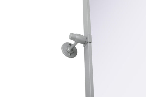 Elegant Lighting Amoura Metal Frame Mirror 24 Inch W x 36 Inch H in Silver Model: MR6H2436SIL