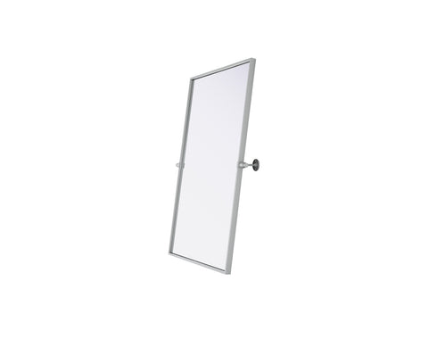 Elegant Lighting Amoura Metal Frame Mirror 24 Inch W x 36 Inch H in Silver Model: MR6H2436SIL