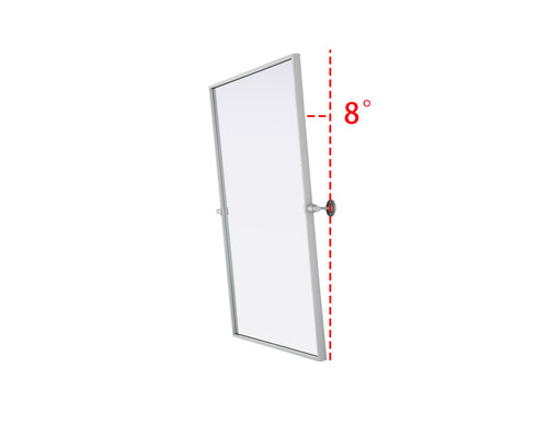 Elegant Lighting Amoura Metal Frame Mirror 24 Inch W x 36 Inch H in Silver Model: MR6H2436SIL