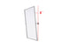 Elegant Lighting Amoura Metal Frame Mirror 24 Inch W x 36 Inch H in Silver Model: MR6H2436SIL
