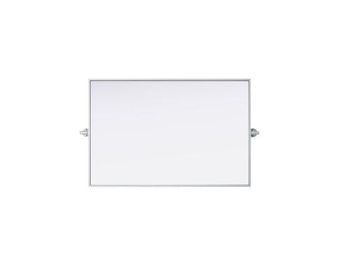 Elegant Lighting Amoura Metal Frame Mirror 24 Inch W x 36 Inch H in Silver Model: MR6H2436SIL