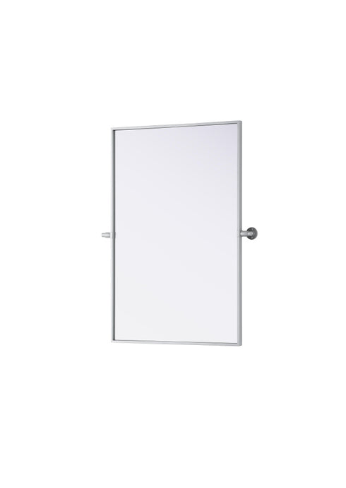 Elegant Lighting Amoura Metal Frame Mirror 24 Inch W x 36 Inch H in Silver Model: MR6H2436SIL