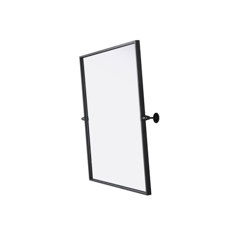 Elegant Lighting Amoura Metal Frame Mirror 27 Inch W x 30 Inch H in Black Model: MR6H2730BLK