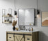 Elegant Lighting Amoura Metal Frame Mirror 27 Inch W x 30 Inch H in Black Model: MR6H2730BLK