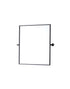 Elegant Lighting Amoura Metal Frame Mirror 27 Inch W x 30 Inch H in Black Model: MR6H2730BLK