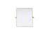 Elegant Lighting Amoura Metal Frame Mirror 27 Inch W x 30 Inch H in Brass Model: MR6H2730BRA