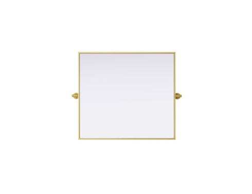 Elegant Lighting Amoura Metal Frame Mirror 27 Inch W x 30 Inch H in Brass Model: MR6H2730BRA
