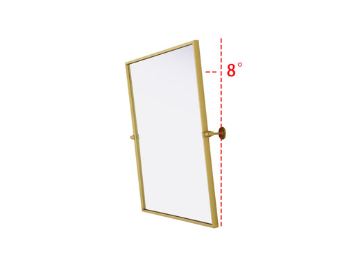 Elegant Lighting Amoura Metal Frame Mirror 27 Inch W x 30 Inch H in Brass Model: MR6H2730BRA