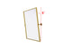 Elegant Lighting Amoura Metal Frame Mirror 27 Inch W x 30 Inch H in Brass Model: MR6H2730BRA