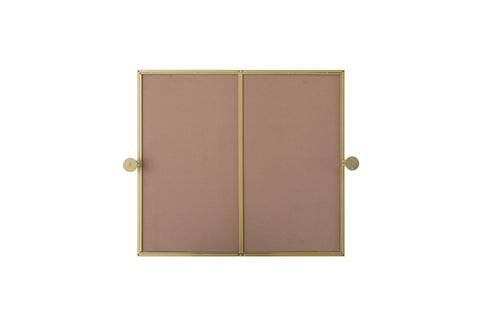 Elegant Lighting Amoura Metal Frame Mirror 27 Inch W x 30 Inch H in Brass Model: MR6H2730BRA