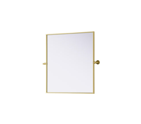Elegant Lighting Amoura Metal Frame Mirror 27 Inch W x 30 Inch H in Brass Model: MR6H2730BRA