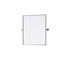 Elegant Lighting Amoura Metal Frame Mirror 27 Inch W x 30 Inch H in Silver Model: MR6H2730SIL