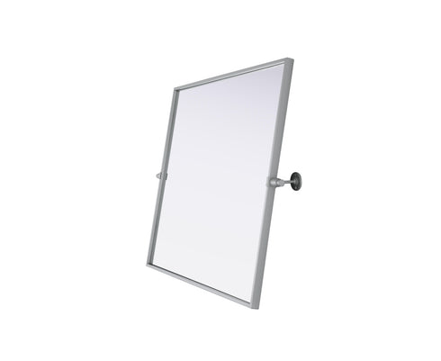Elegant Lighting Amoura Metal Frame Mirror 27 Inch W x 30 Inch H in Silver Model: MR6H2730SIL