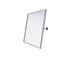 Elegant Lighting Amoura Metal Frame Mirror 27 Inch W x 30 Inch H in Silver Model: MR6H2730SIL