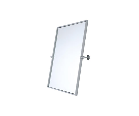 Elegant Lighting Amoura Metal Frame Mirror 27 Inch W x 30 Inch H in Silver Model: MR6H2730SIL