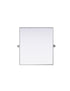 Elegant Lighting Amoura Metal Frame Mirror 27 Inch W x 30 Inch H in Silver Model: MR6H2730SIL