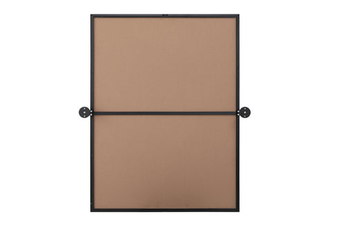 Elegant Lighting Amoura Metal Frame Mirror 27 Inch W x 36 Inch H in Black Model: MR6H2736BLK