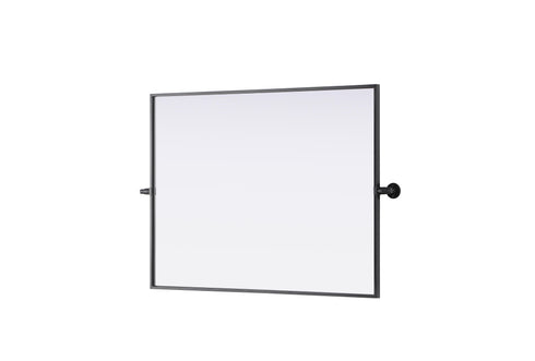 Elegant Lighting Amoura Metal Frame Mirror 27 Inch W x 36 Inch H in Black Model: MR6H2736BLK