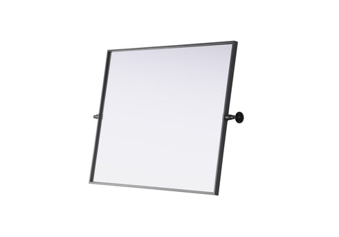 Elegant Lighting Amoura Metal Frame Mirror 27 Inch W x 36 Inch H in Black Model: MR6H2736BLK
