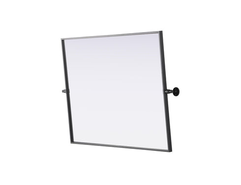 Elegant Lighting Amoura Metal Frame Mirror 27 Inch W x 36 Inch H in Black Model: MR6H2736BLK