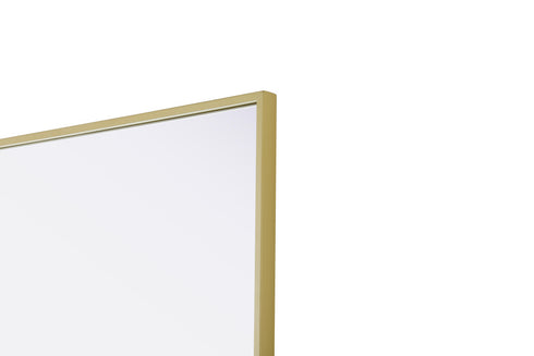 Elegant Lighting Amoura Metal Frame Mirror 27 Inch W x 36 Inch H in Brass Model: MR6H2736BRA