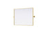 Elegant Lighting Amoura Metal Frame Mirror 27 Inch W x 36 Inch H in Brass Model: MR6H2736BRA