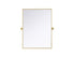 Elegant Lighting Amoura Metal Frame Mirror 27 Inch W x 36 Inch H in Brass Model: MR6H2736BRA