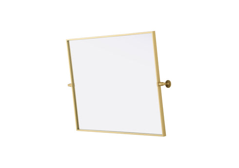 Elegant Lighting Amoura Metal Frame Mirror 27 Inch W x 36 Inch H in Brass Model: MR6H2736BRA