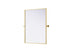 Elegant Lighting Amoura Metal Frame Mirror 27 Inch W x 36 Inch H in Brass Model: MR6H2736BRA
