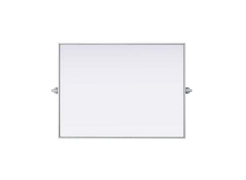 Elegant Lighting Amoura Metal Frame Mirror 27 Inch W x 36 Inch H in Silver Model: MR6H2736SIL