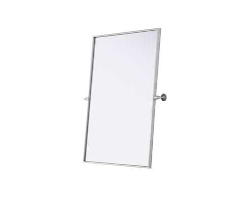 Elegant Lighting Amoura Metal Frame Mirror 27 Inch W x 36 Inch H in Silver Model: MR6H2736SIL