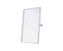 Elegant Lighting Amoura Metal Frame Mirror 27 Inch W x 36 Inch H in Silver Model: MR6H2736SIL