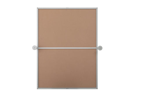 Elegant Lighting Amoura Metal Frame Mirror 27 Inch W x 36 Inch H in Silver Model: MR6H2736SIL