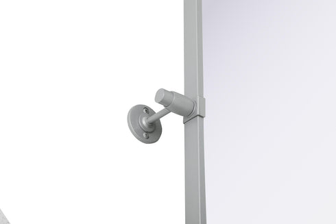 Elegant Lighting Amoura Metal Frame Mirror 27 Inch W x 36 Inch H in Silver Model: MR6H2736SIL
