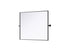 Elegant Lighting Amoura Metal Frame Mirror 30 Inch W x 36 Inch H in Black Model: MR6H3036BLK