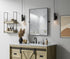 Elegant Lighting Amoura Metal Frame Mirror 30 Inch W x 36 Inch H in Black Model: MR6H3036BLK