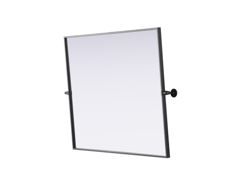 Elegant Lighting Amoura Metal Frame Mirror 30 Inch W x 36 Inch H in Black Model: MR6H3036BLK