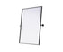 Elegant Lighting Amoura Metal Frame Mirror 30 Inch W x 36 Inch H in Black Model: MR6H3036BLK