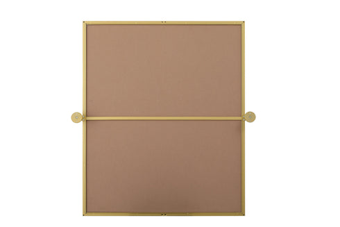 Elegant Lighting Amoura Metal Frame Mirror 30 Inch W x 36 Inch H in Brass Model: MR6H3036BRA