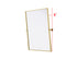 Elegant Lighting Amoura Metal Frame Mirror 30 Inch W x 36 Inch H in Brass Model: MR6H3036BRA