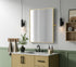 Elegant Lighting Amoura Metal Frame Mirror 30 Inch W x 36 Inch H in Brass Model: MR6H3036BRA