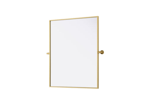 Elegant Lighting Amoura Metal Frame Mirror 30 Inch W x 36 Inch H in Brass Model: MR6H3036BRA