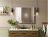 Elegant Lighting Amoura Metal Frame Mirror 30 Inch W x 36 Inch H in Silver Model: MR6H3036SIL